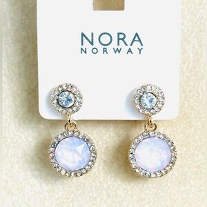 Opal Gold Matt Earrings